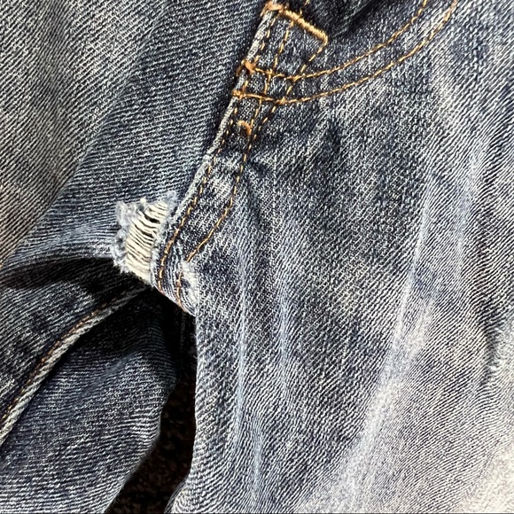 Express Rocco Slim Fit Bootcut Jeans Medium Wash Denim Mens Size 32 X 30 *RIP* - Picture 11 of 12